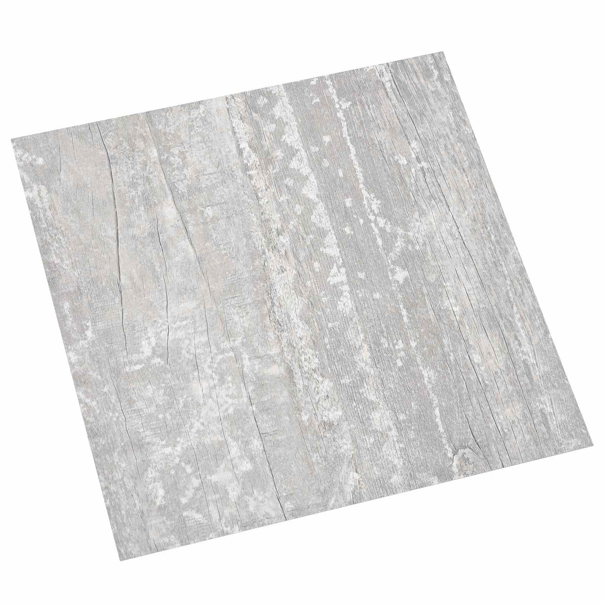 Bodenplanken Hellgrau und Weiß 5,11 m² 55 Stk. PVC