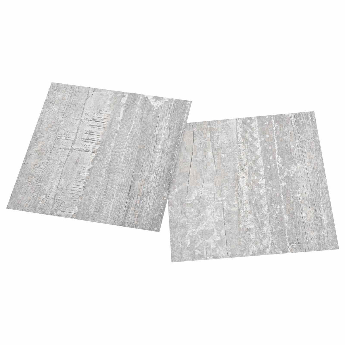Bodenplanken Hellgrau und Weiß 5,11 m² 55 Stk. PVC