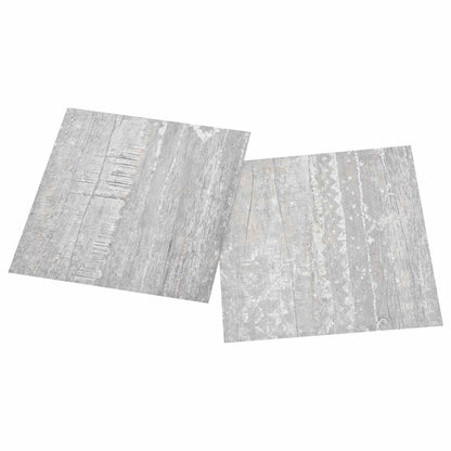Bodenplanken Hellgrau und Weiß 5,11 m² 55 Stk. PVC