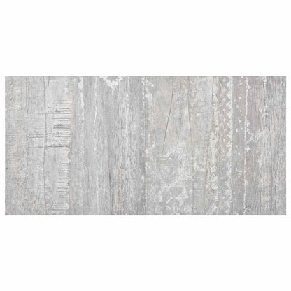Bodenplanken Hellgrau und Weiß 5,11 m² 55 Stk. PVC