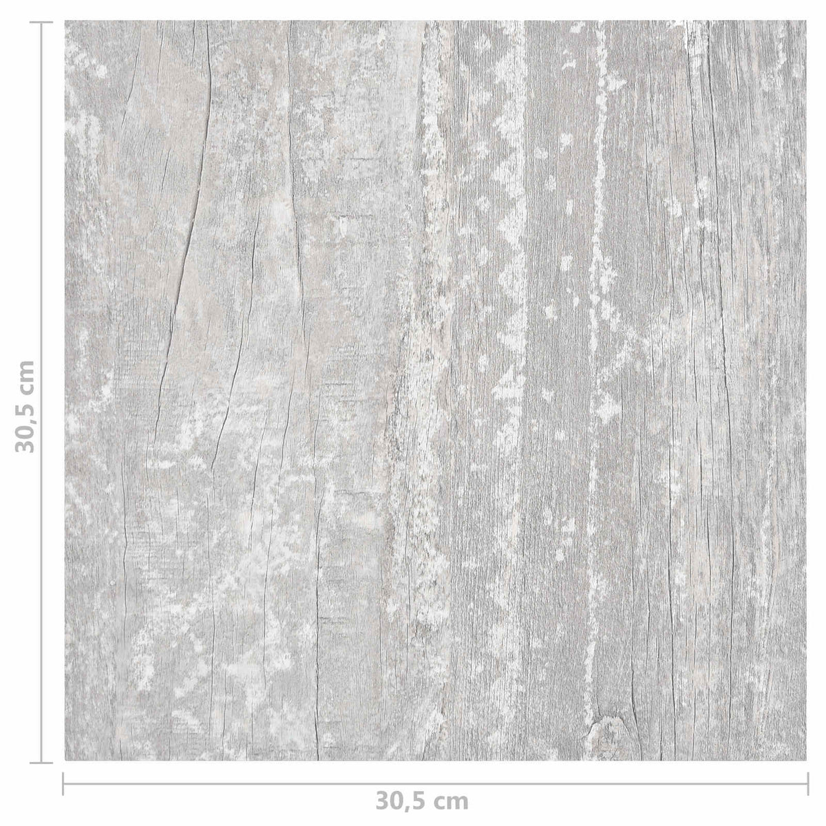 Bodenplanken Hellgrau und Weiß 5,11 m² 55 Stk. PVC