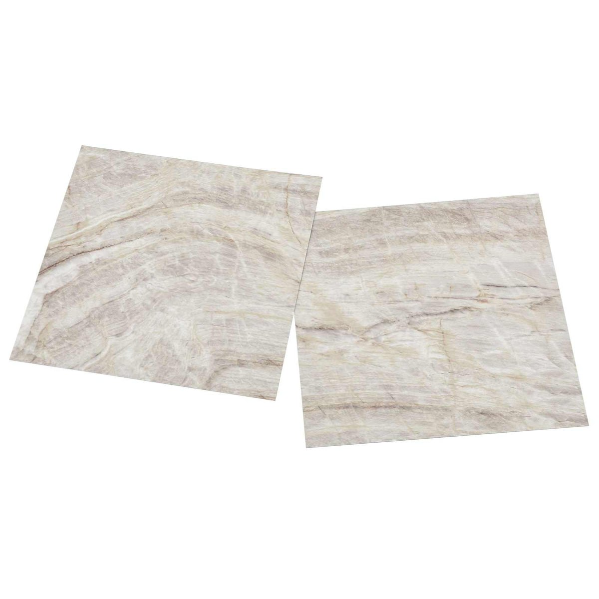 Bodenplanken Braun und Beige 5,11 m² 55 Stk. PVC