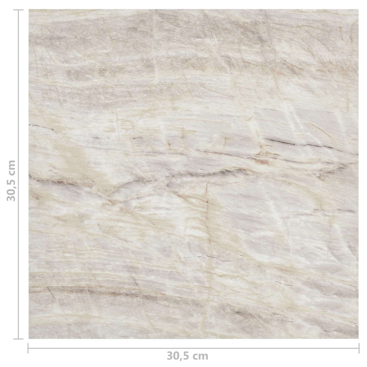 Bodenplanken Braun und Beige 5,11 m² 55 Stk. PVC