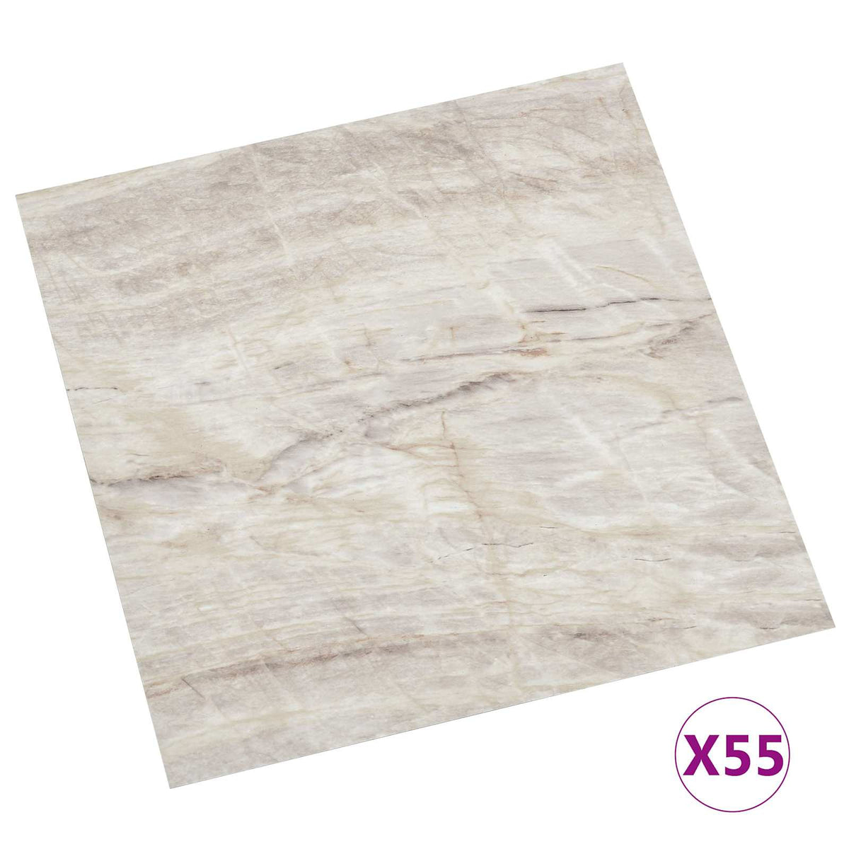 Bodenplanken Braun und Beige 5,11 m² 55 Stk. PVC