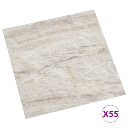 Bodenplanken Braun und Beige 5,11 m² 55 Stk. PVC