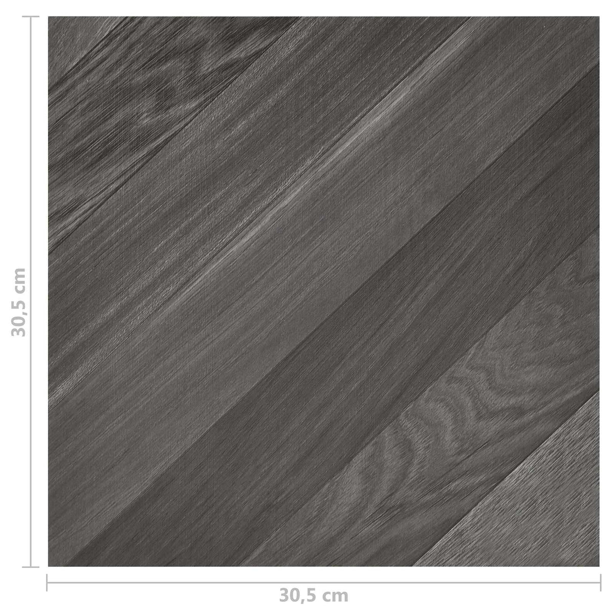 Bodenplanken Grau 5,11 m² 55 Stk. PVC