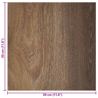 Selbstklebende Bodenplanken Braun 30,5 x 30,5 cm 20 Stk. PVC