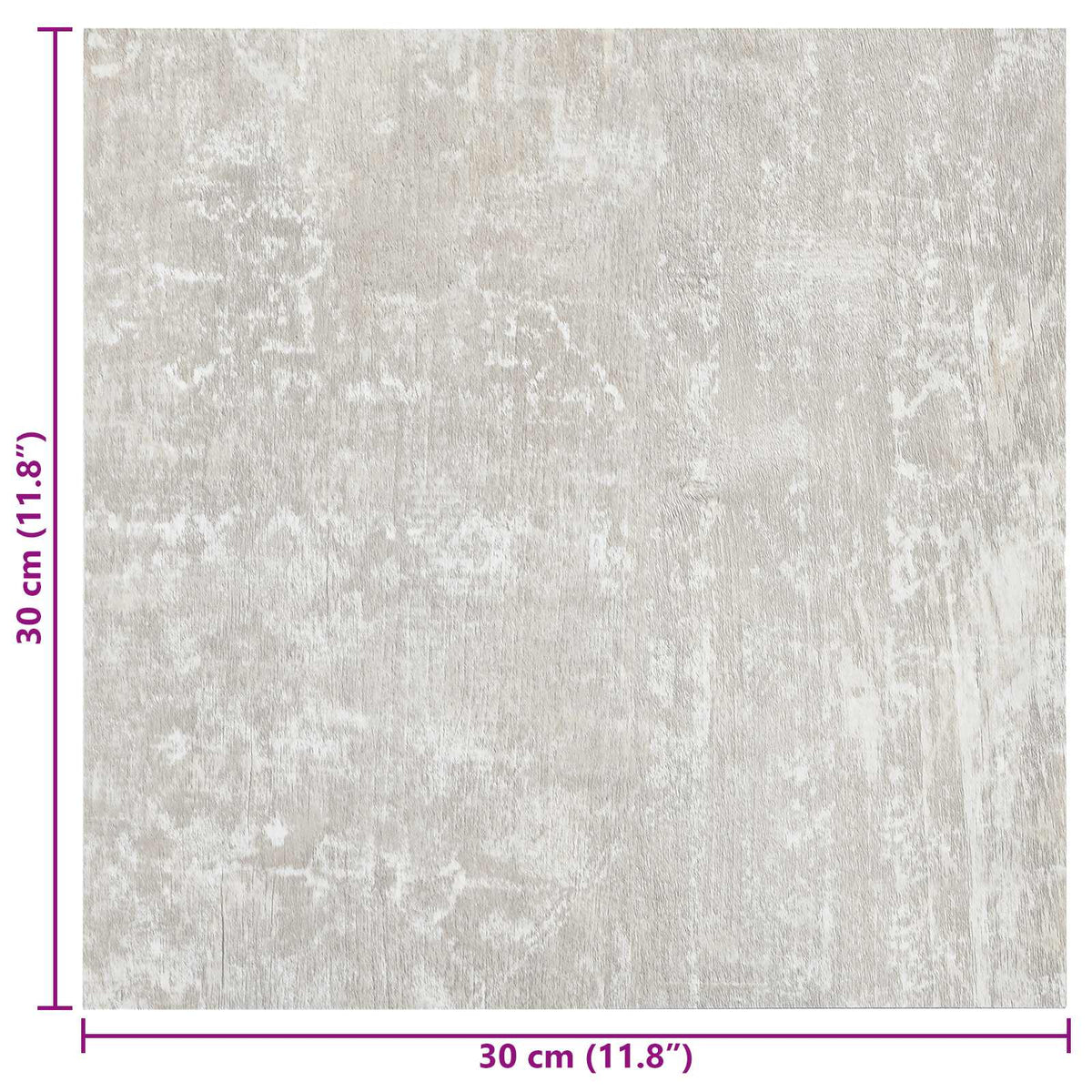Selbstklebende Bodenplanken Hellgrau 30,5 x 30,5 cm 20 Stk. PVC