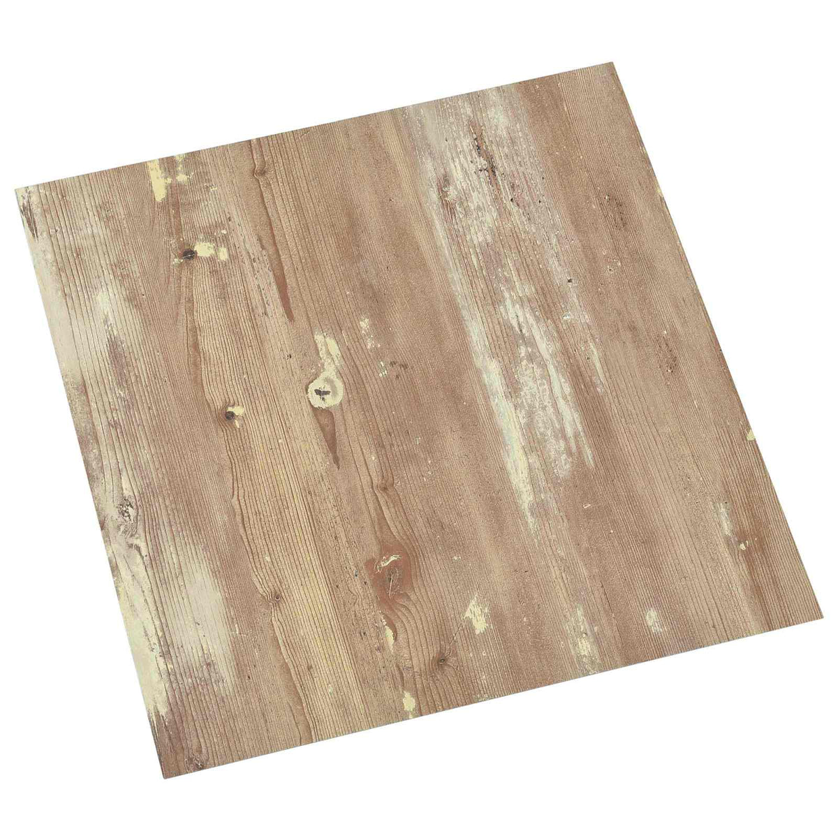 Selbstklebende Bodenplanken Braun und Weiß 30,5 x 30,5 cm
