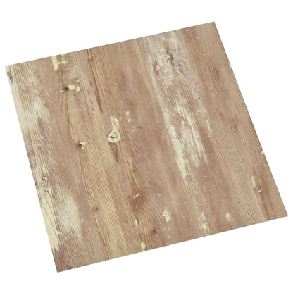 Selbstklebende Bodenplanken Braun und Weiß 30,5 x 30,5 cm