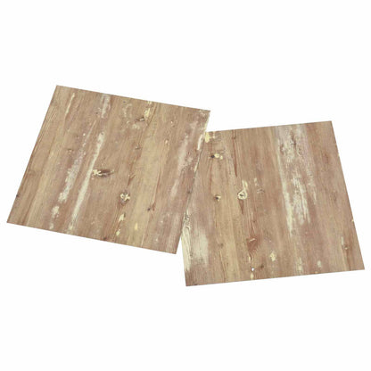 Selbstklebende Bodenplanken Braun und Weiß 30,5 x 30,5 cm