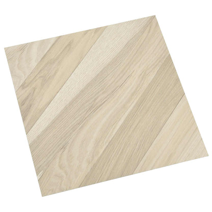 Selbstklebende Bodenplanken Beige gestreift 30,5 x 30,5 cm