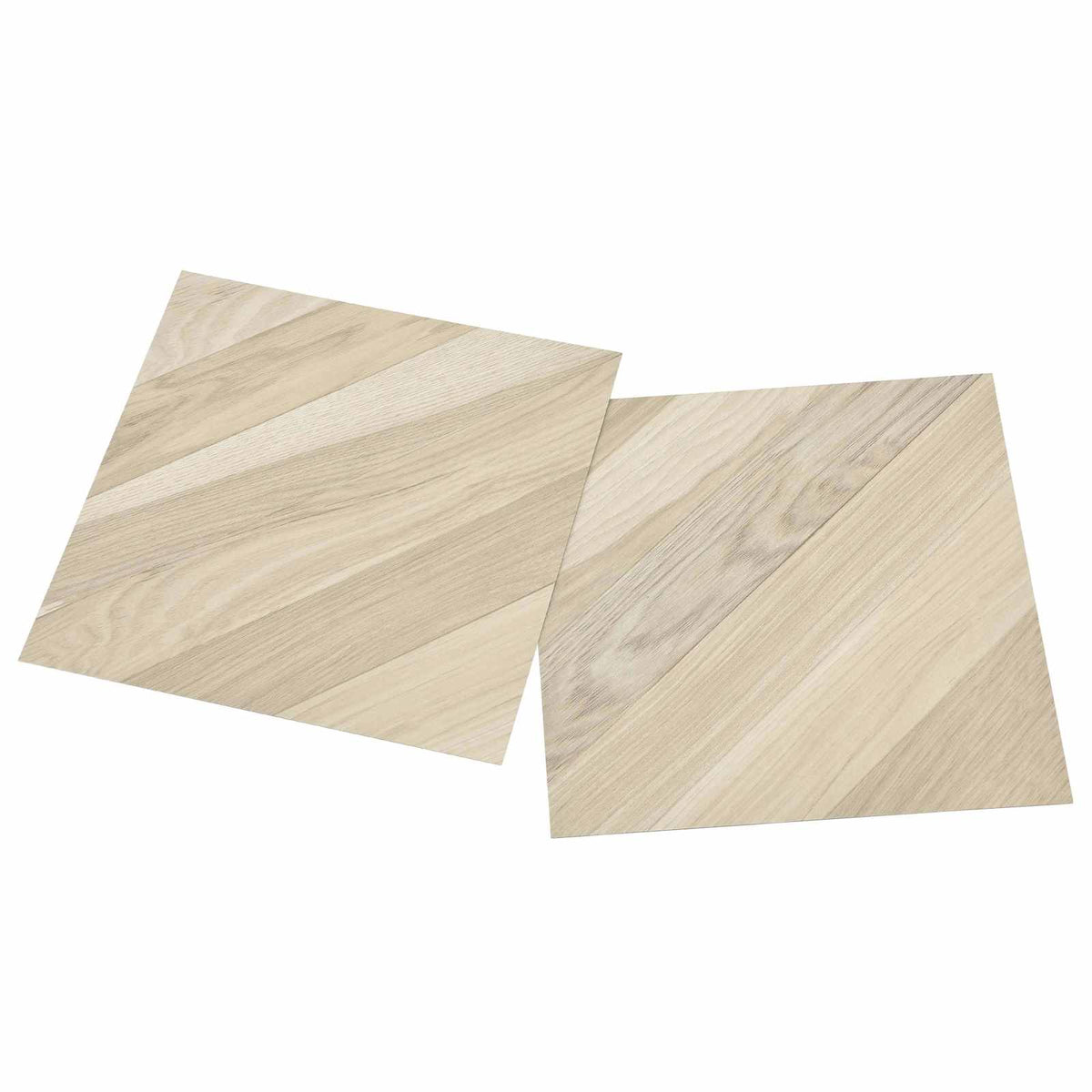 Selbstklebende Bodenplanken Beige gestreift 30,5 x 30,5 cm