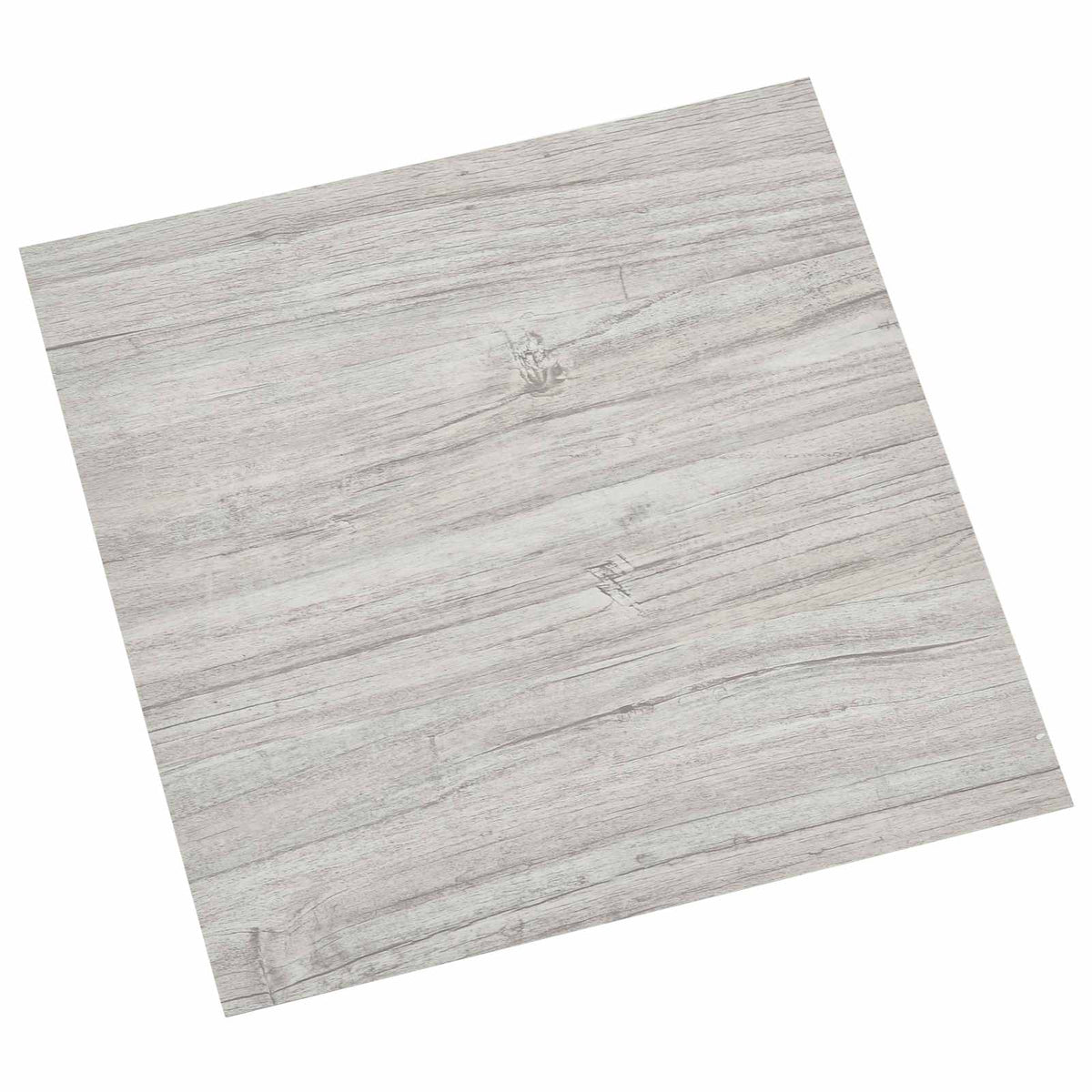 Selbstklebende Bodenplanken Hellgrau und Weiß 30,5 x 30,5 cm