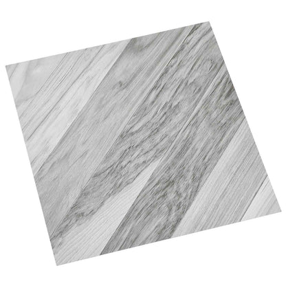 Selbstklebende Bodenplanken Grau gestreift 30,5 x 30,5 cm