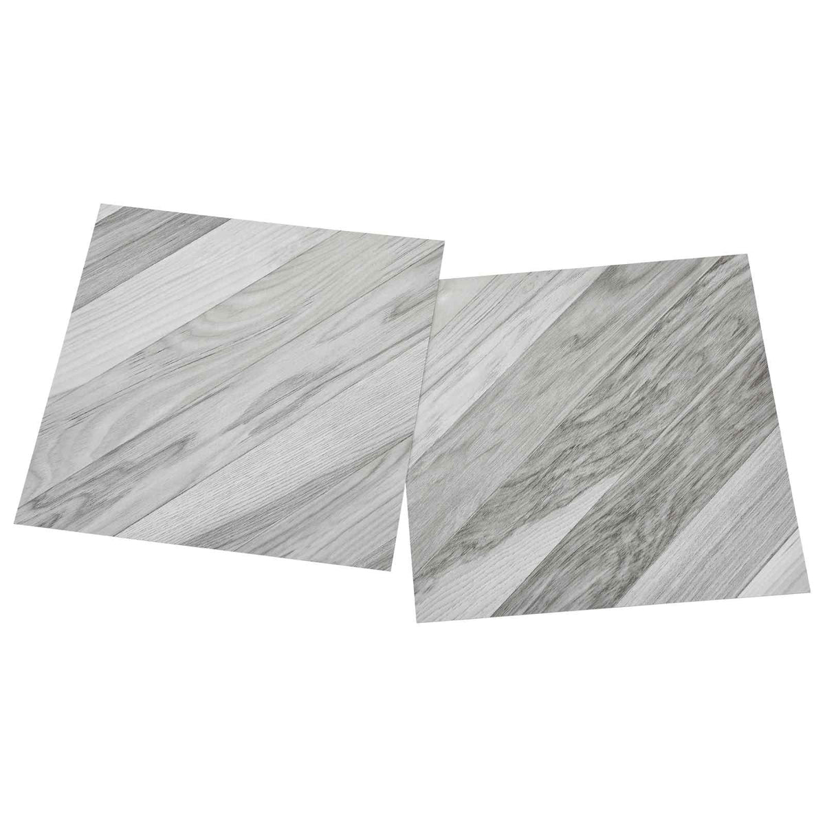 Selbstklebende Bodenplanken Grau gestreift 30,5 x 30,5 cm