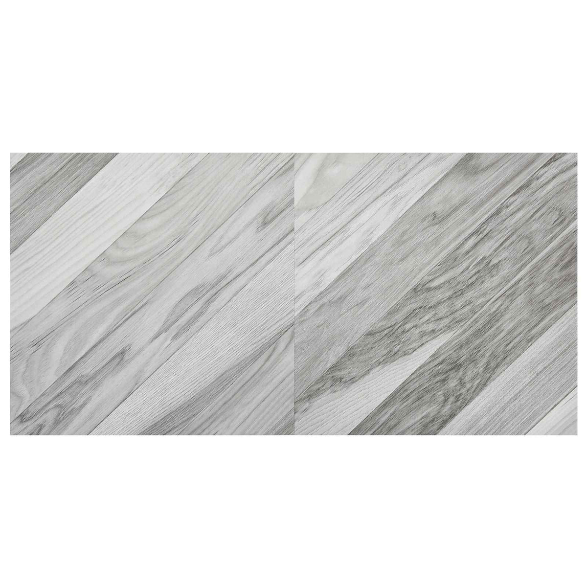 Selbstklebende Bodenplanken Grau gestreift 30,5 x 30,5 cm