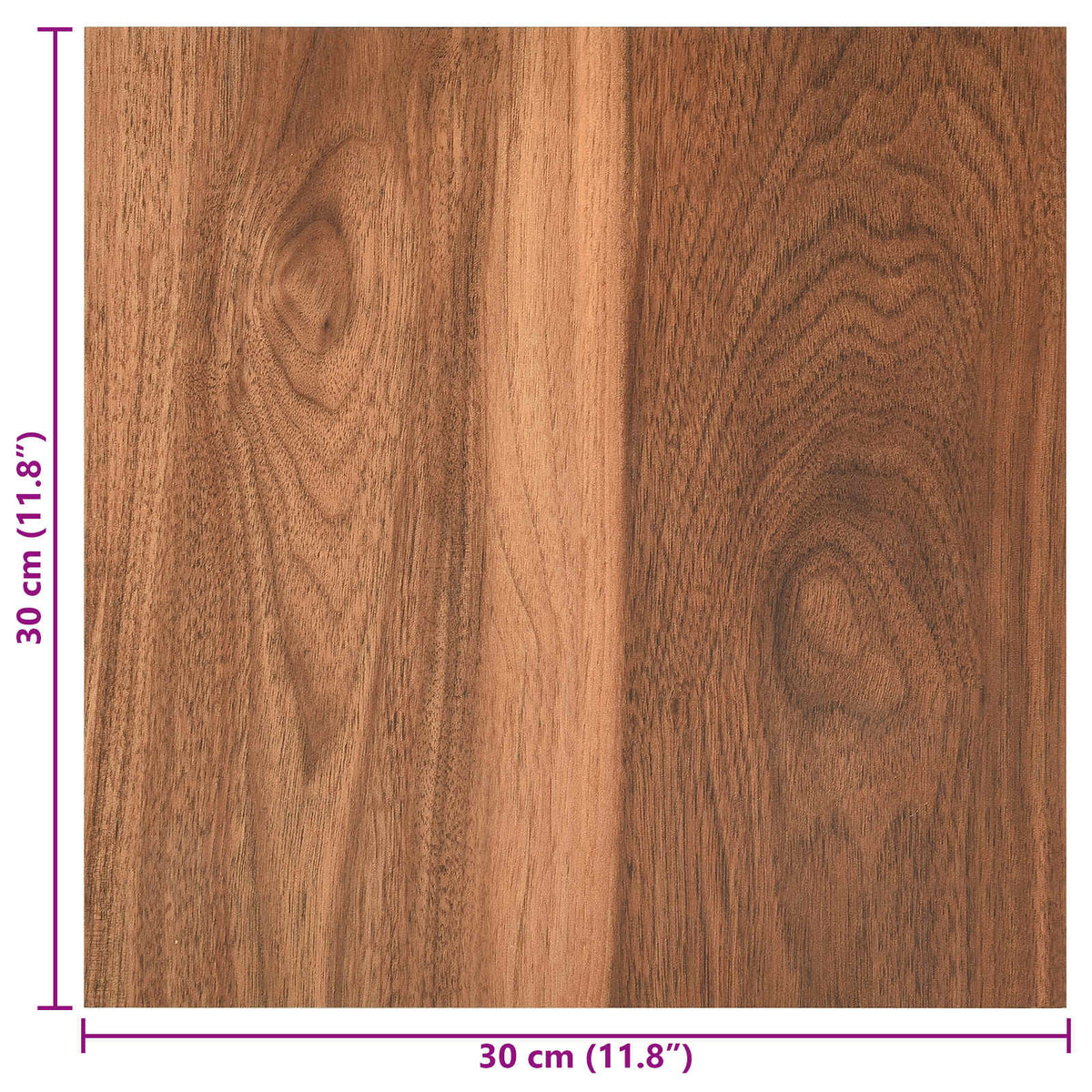 Selbstklebende Bodenplanken Holzfarbe 30,5 x 30,5 cm 20 Stk.