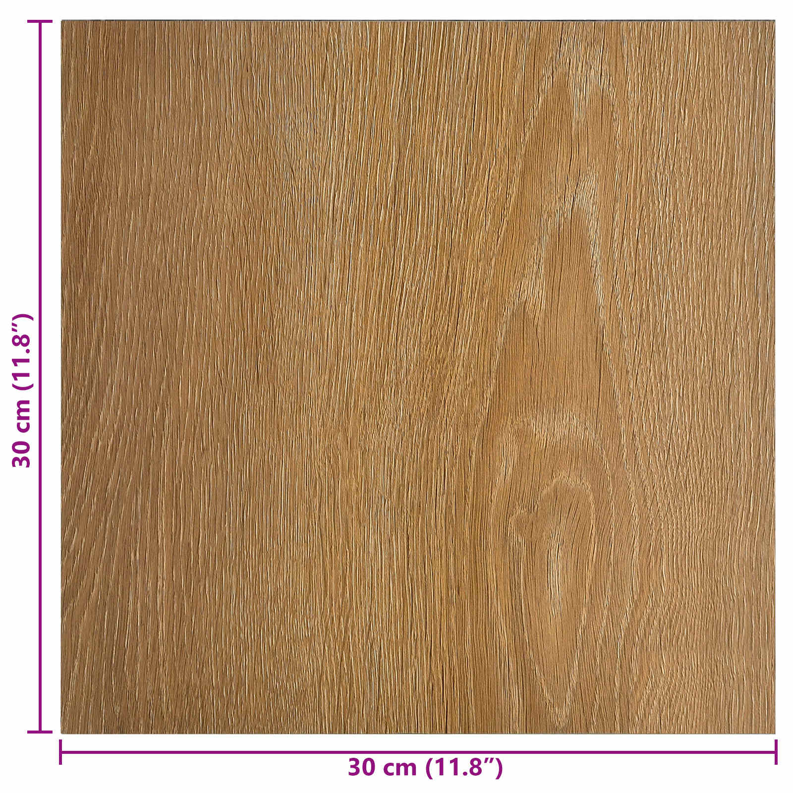 Selbstklebende Bodenplanken Holz 30,5 x 30,5 cm 20 Stk. PVC
