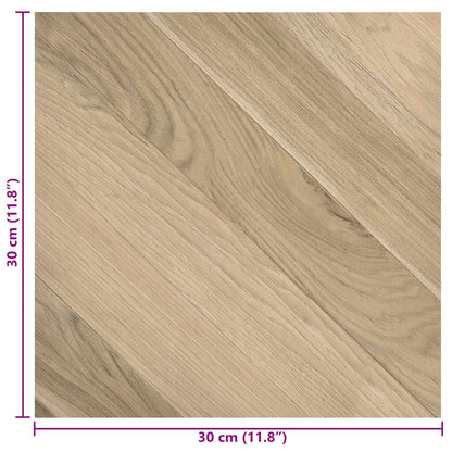 Selbstklebende Bodenplanken Braun gestreift 30,5 x 30,5 cm