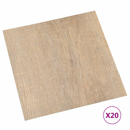Selbstklebende Bodenplanken Dunkelbraun und Grau 30,5 x 30,5 cm