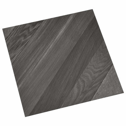 Selbstklebende Bodenplanken Gestreift Grau 30,5 x 30,5 cm