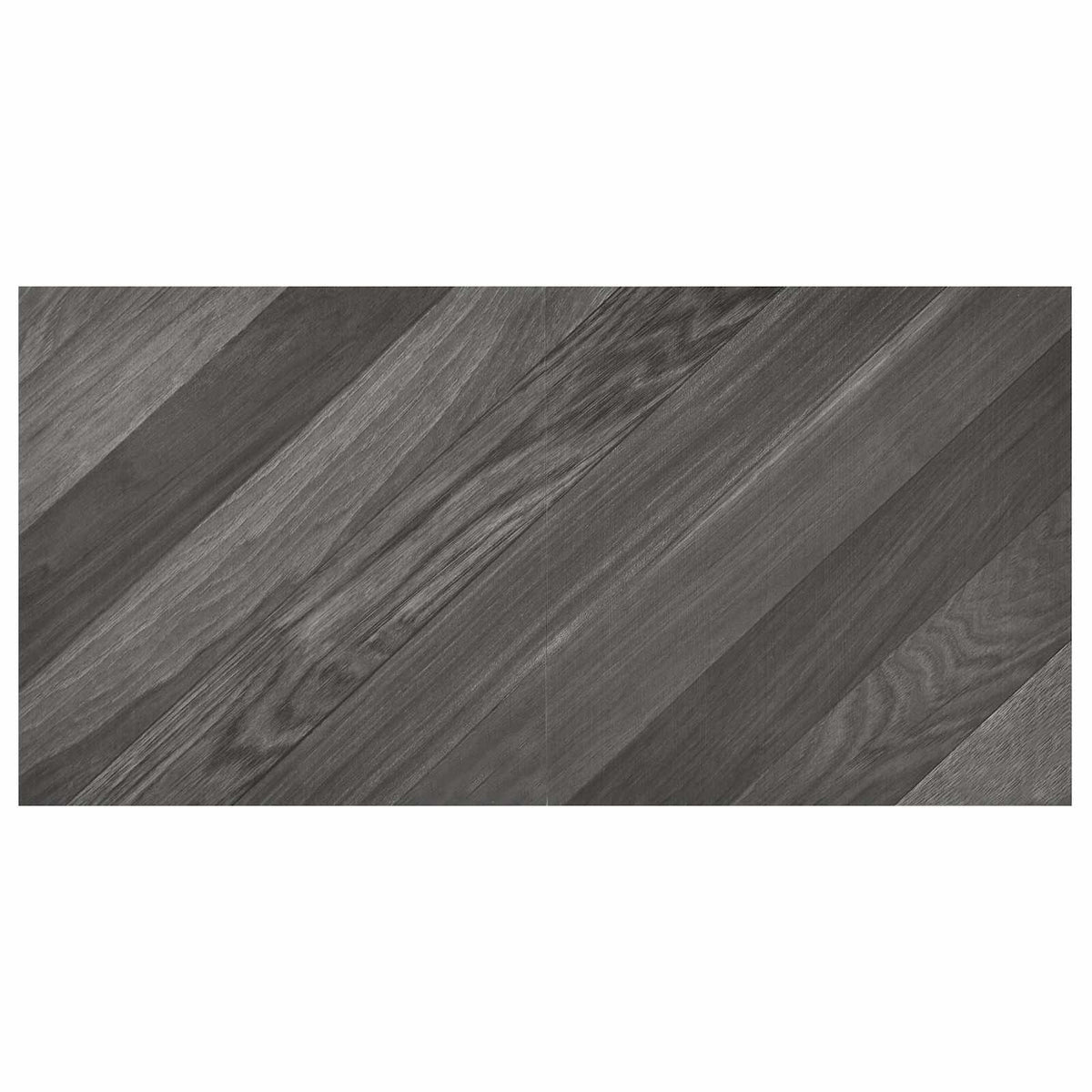 Selbstklebende Bodenplanken Gestreift Grau 30,5 x 30,5 cm