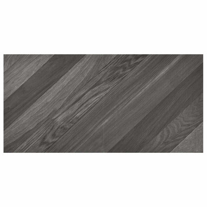 Selbstklebende Bodenplanken Gestreift Grau 30,5 x 30,5 cm