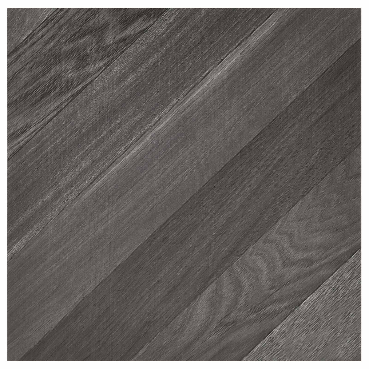 Selbstklebende Bodenplanken Gestreift Grau 30,5 x 30,5 cm