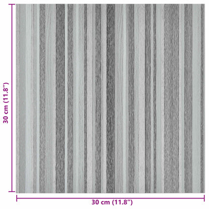 Selbstklebende Bodenplanken Grau und Schwarz 30,5 x 30,5 cm