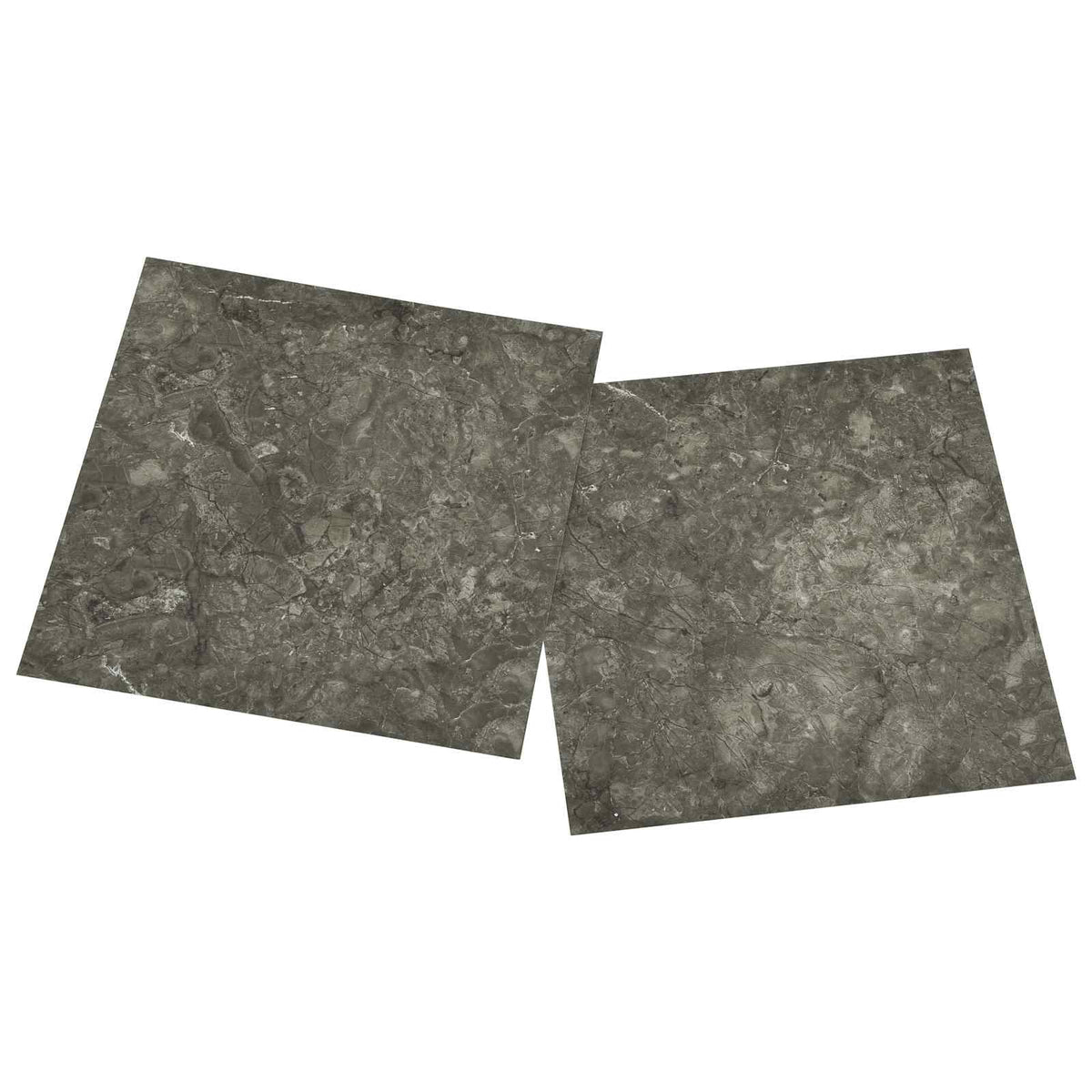 Selbstklebende Bodenplanken Schwarz und Grau 30,5 x 30,5 cm
