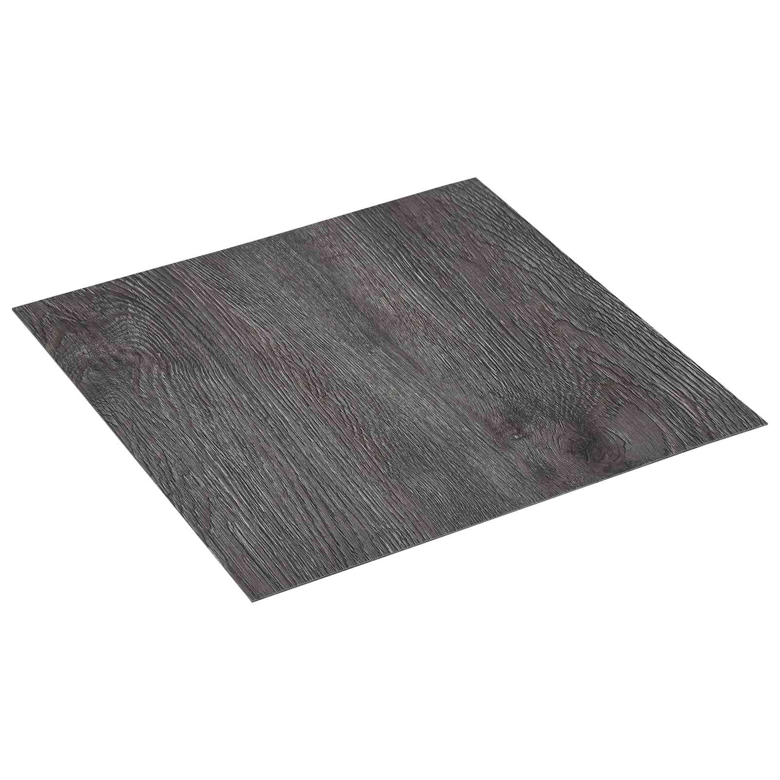 Selbstklebende Bodenplanken Dunkelbraun und Schwarz