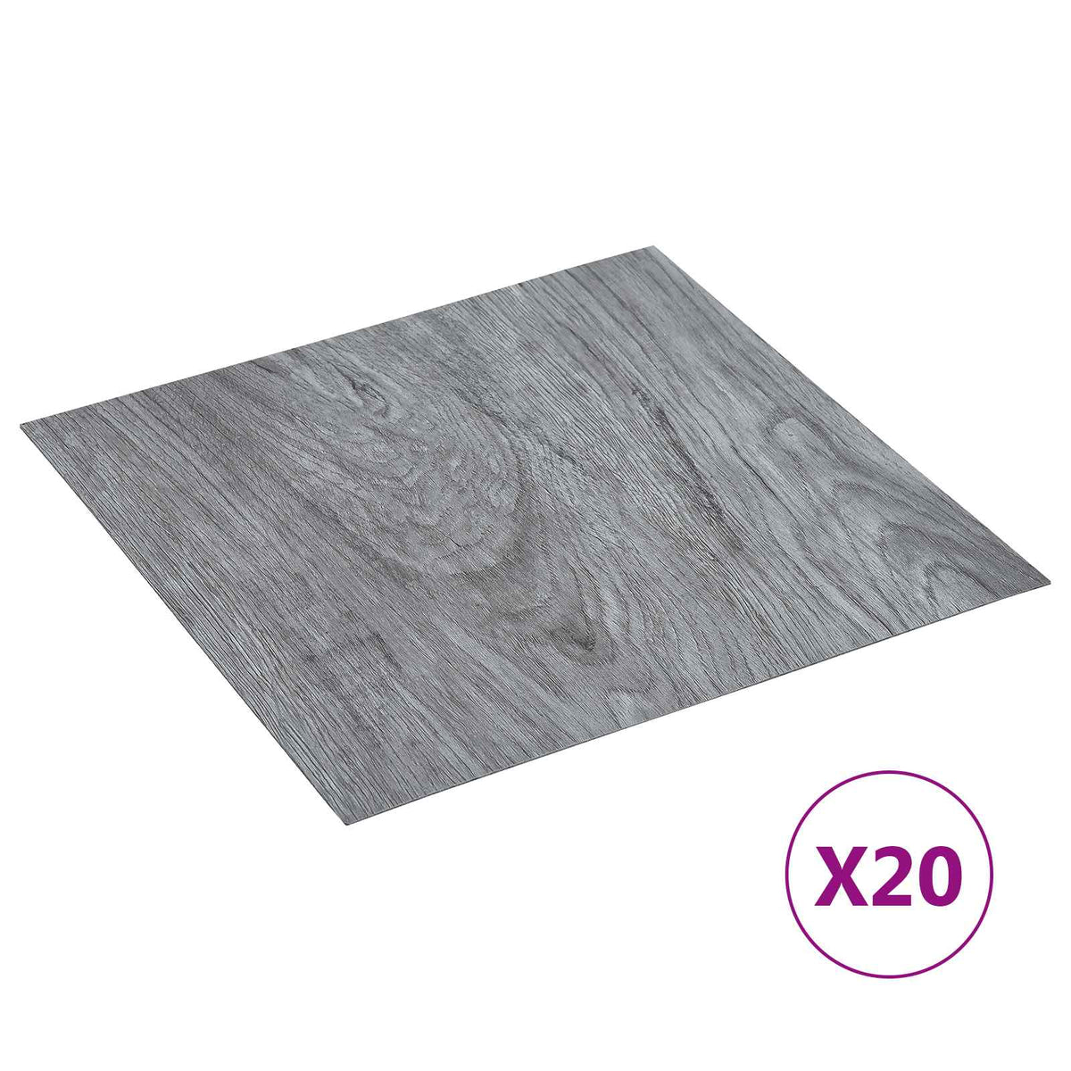 Selbstklebende Bodenplanken Braun und Anthrazit 30,5 x 30,5 cm