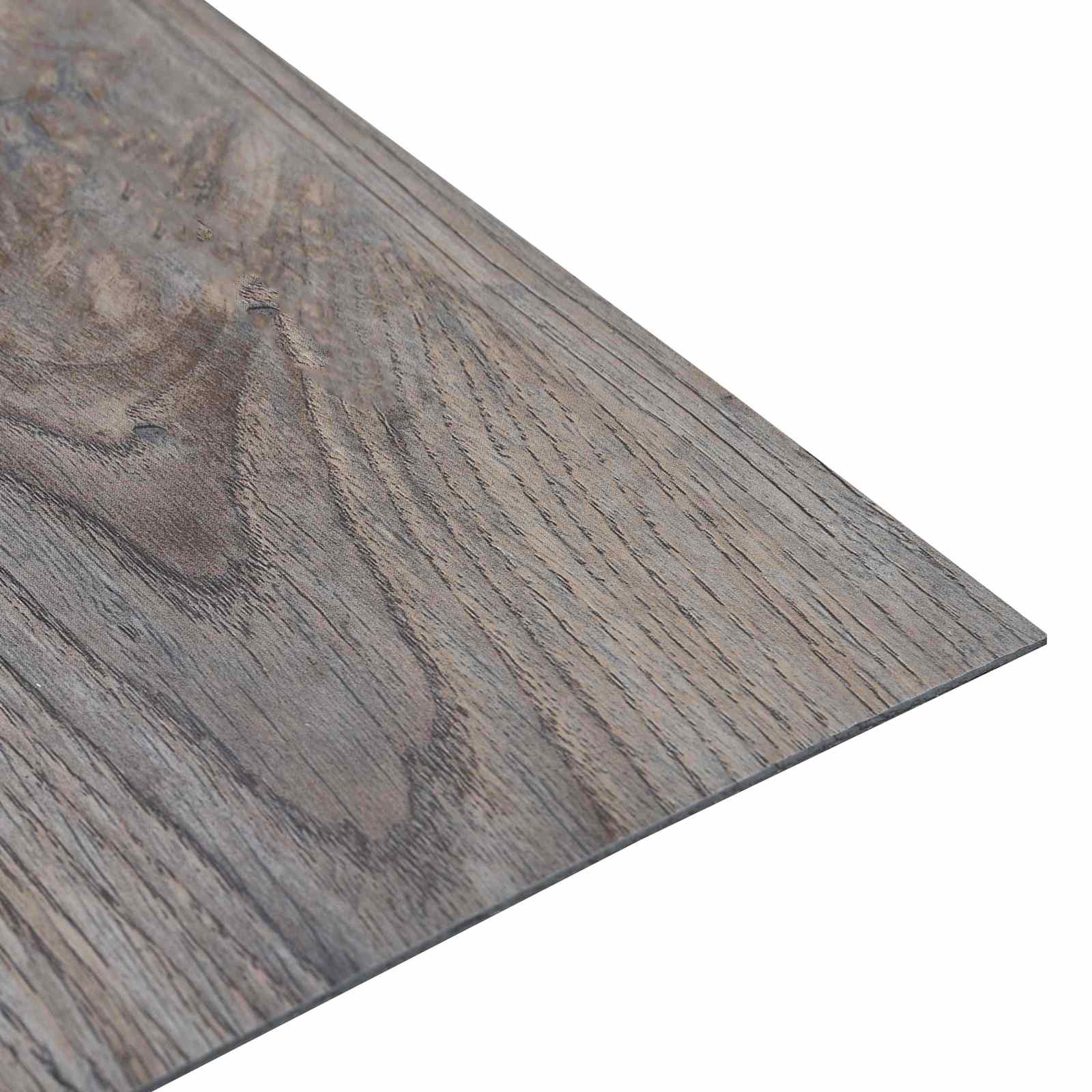 Selbstklebende Bodenplanken Hellbraun und Schwarz