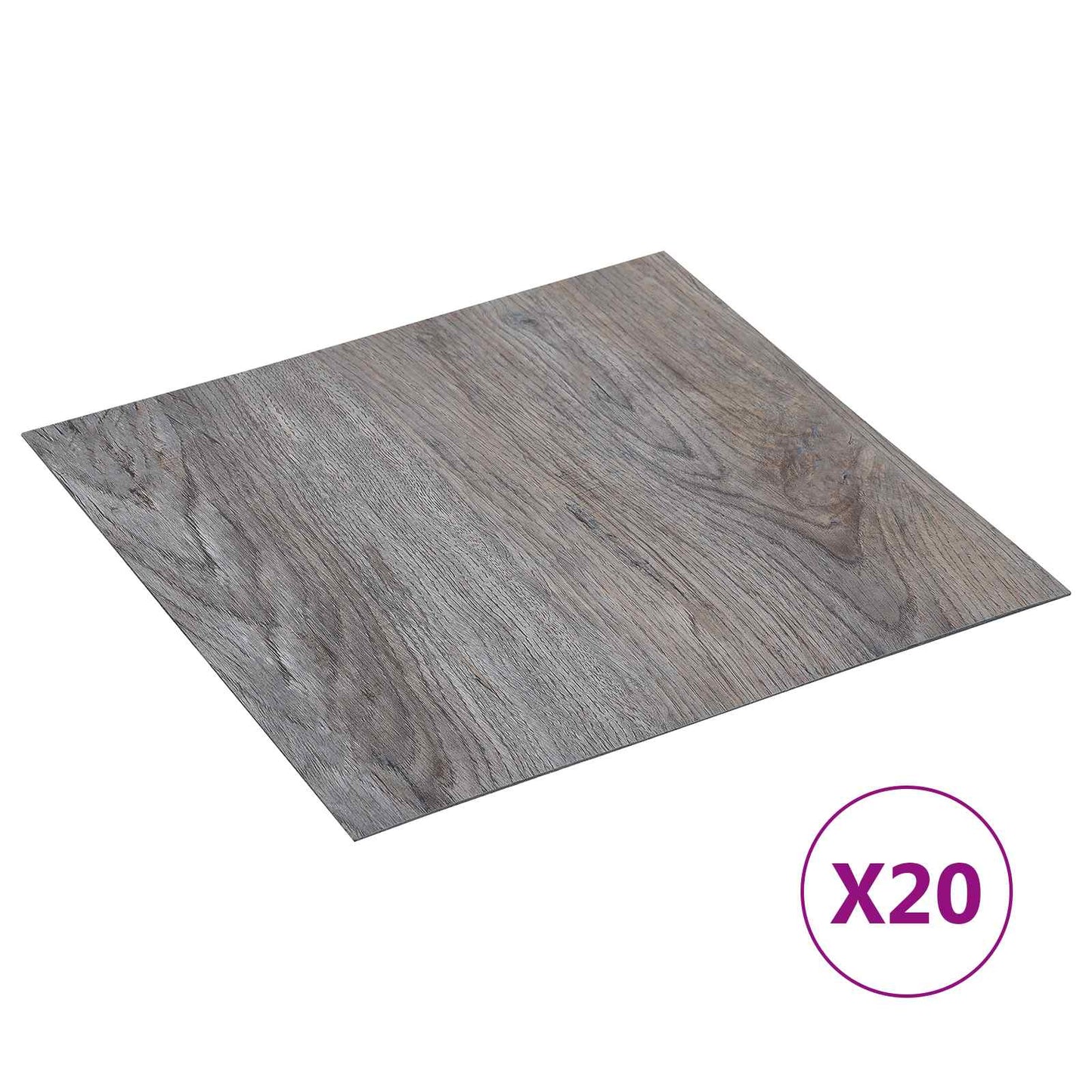 Selbstklebende Bodenplanken Hellbraun und Schwarz