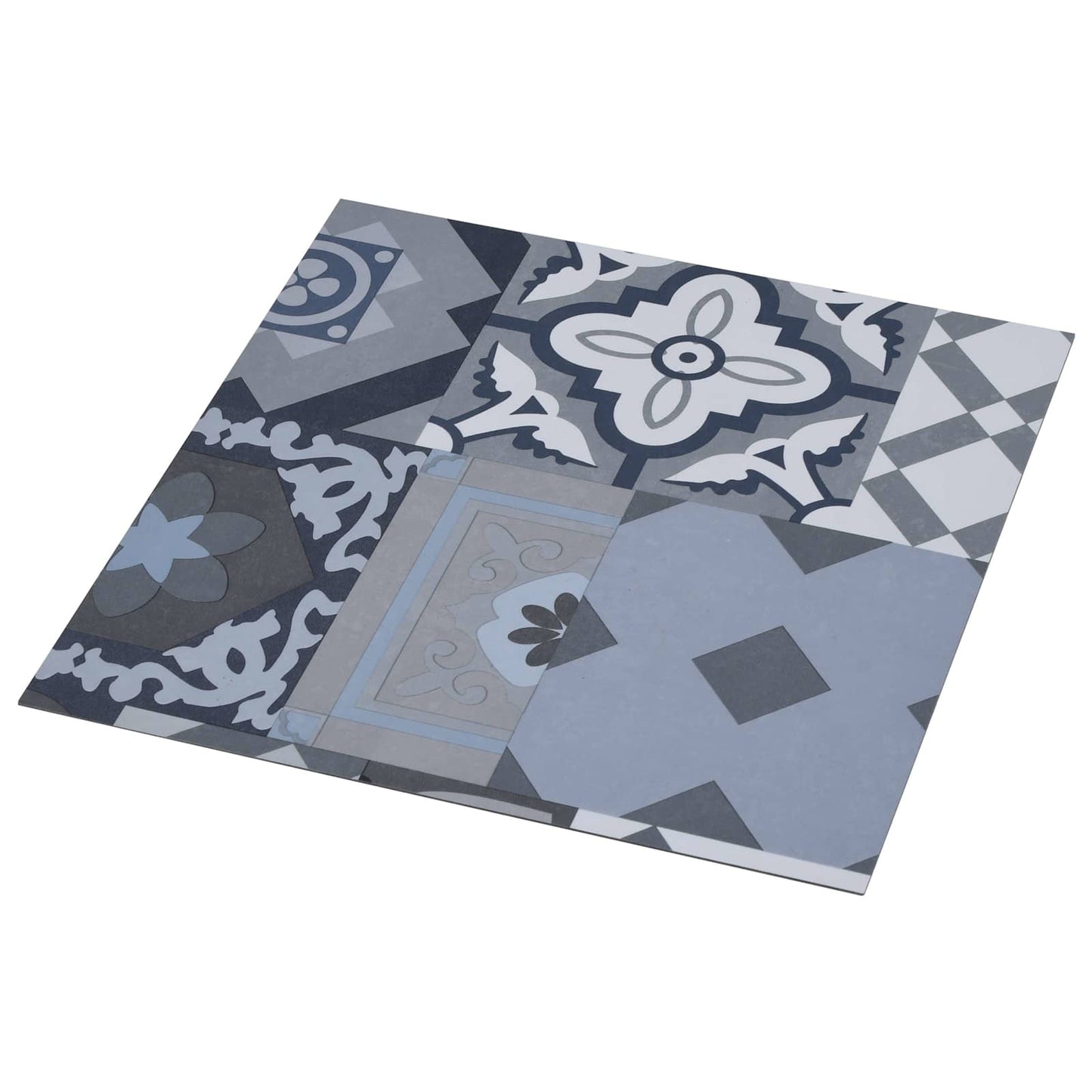Selbstklebende Bodenplanken Buntes Muster 30,5 x 30,5 cm