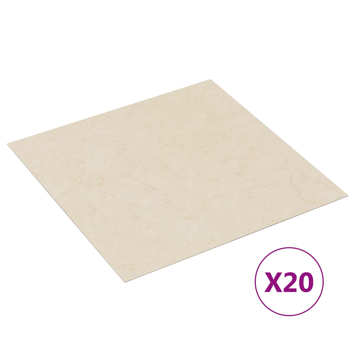 Selbstklebende Bodenplanken Helles Gelb 30,5 x 30,5 cm 20 Stk.