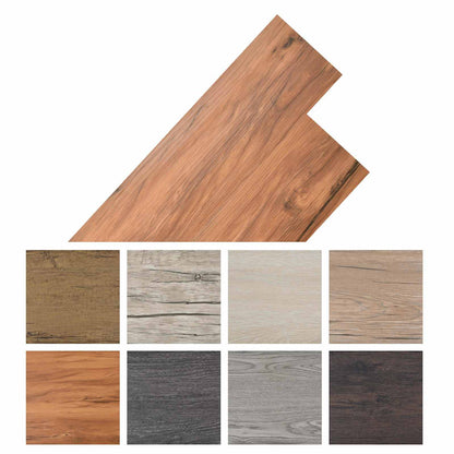 Selbstklebende PVC-Bodenplanken Eiche Natur 30,5 x 61 cm