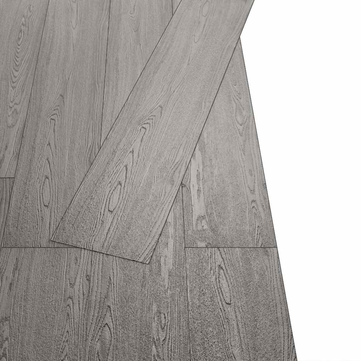 Selbstklebende PVC-Bodenplanken Dunkelgrau 30,5 x 61 cm 28 Stk.