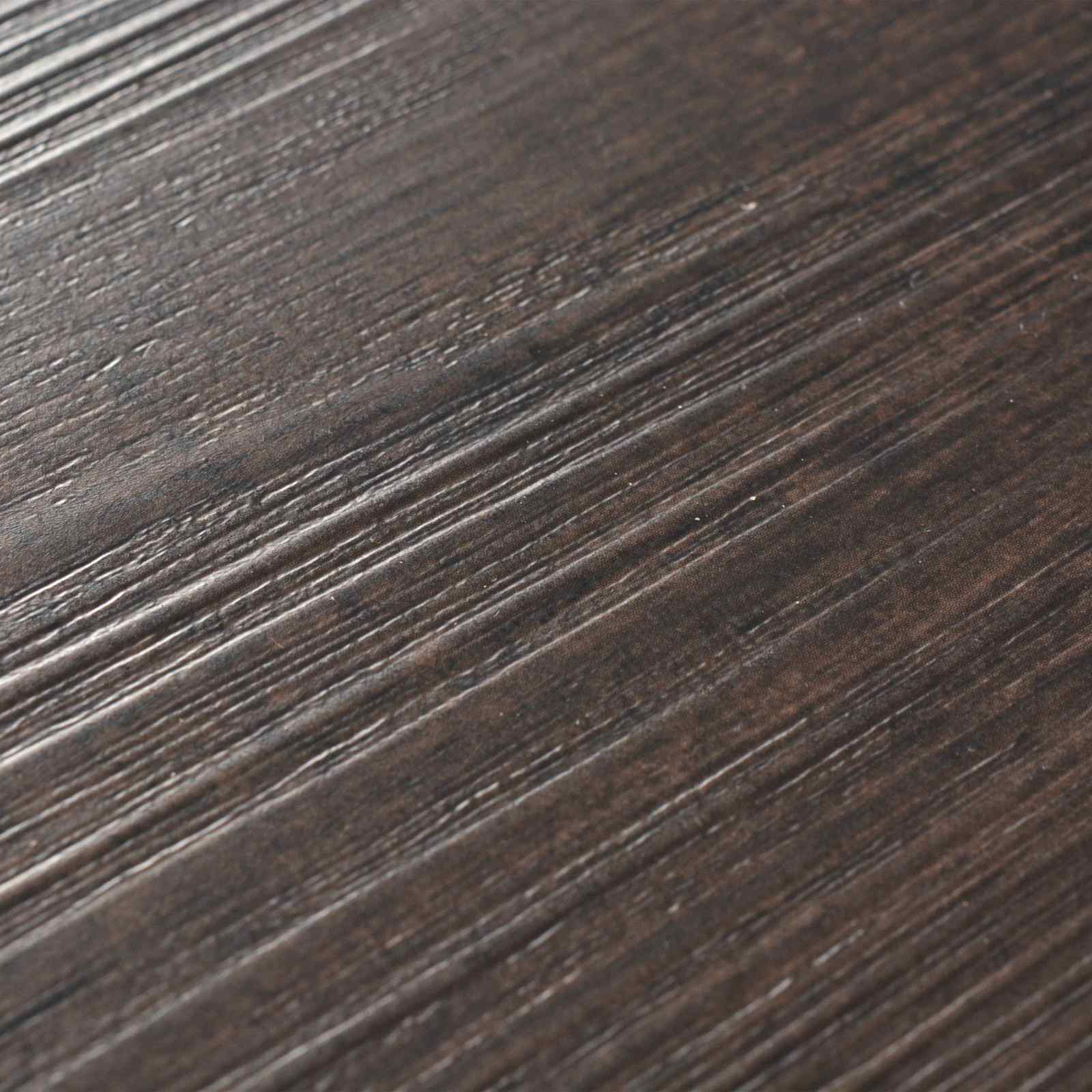 Selbstklebende PVC-Bodenplanken Dunkelbraun 30,5 x 61 cm