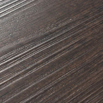 Selbstklebende PVC-Bodenplanken Dunkelbraun 30,5 x 61 cm