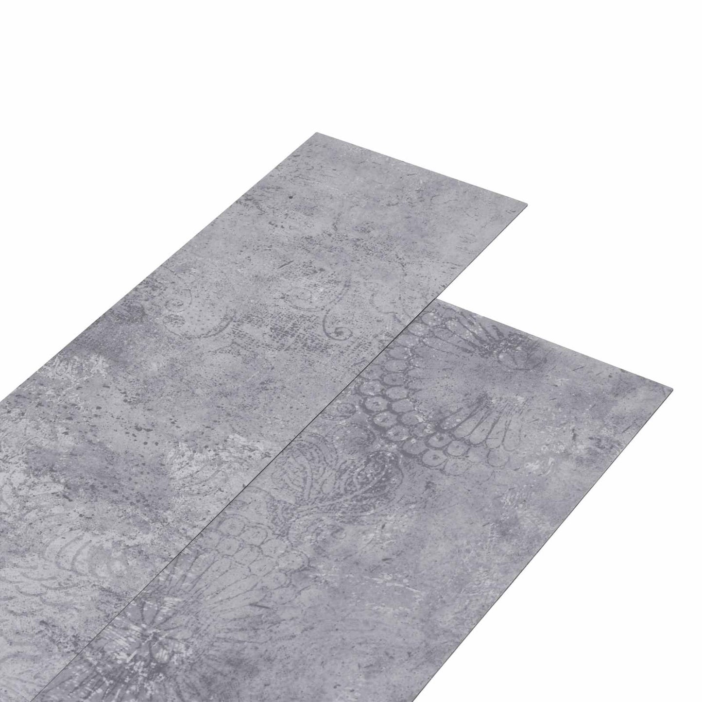 Selbstklebende PVC-Bodenplanken Zementgrau 30,5 x 61 cm 28 Stk.