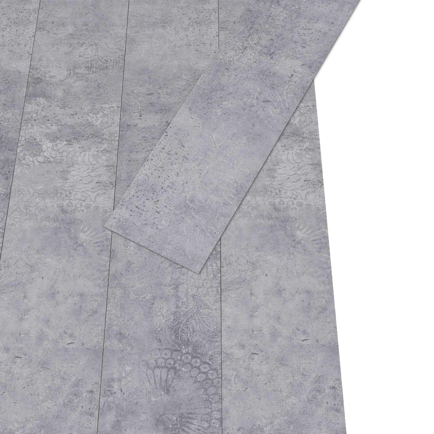 Selbstklebende PVC-Bodenplanken Zementgrau 30,5 x 61 cm 28 Stk.