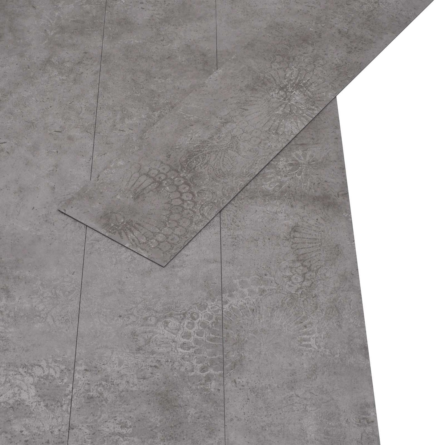 Selbstklebende PVC-Bodenplanken Betongrau 30,5 x 61 cm 28 Stk.