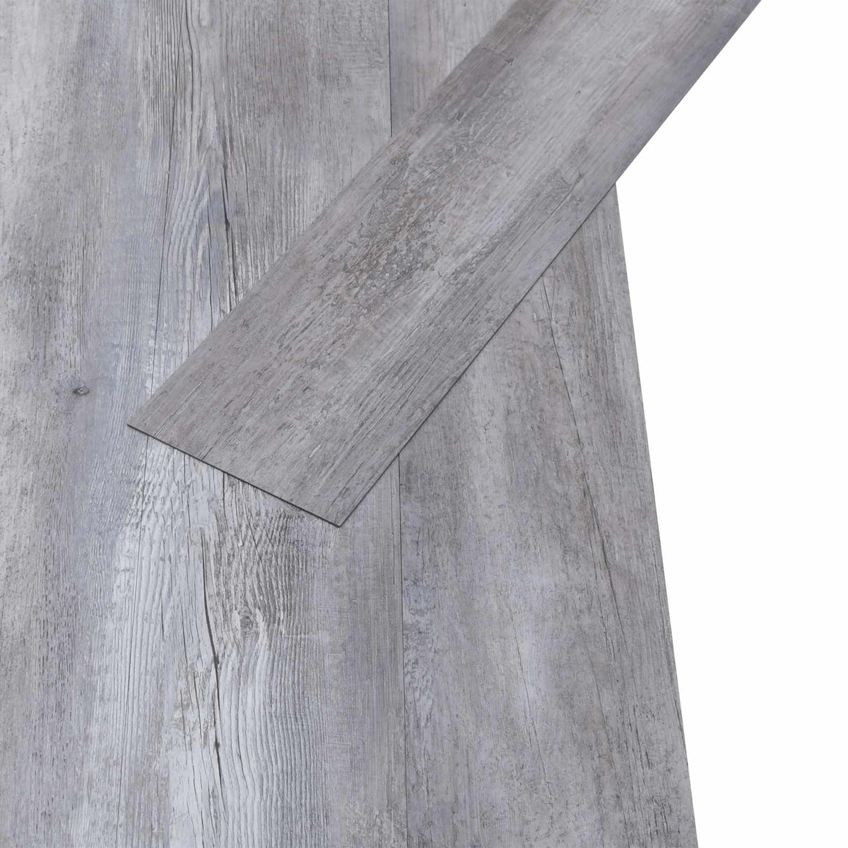 Selbstklebende PVC-Bodenplanken Mattes Holz Grau 30,5 x 61 cm
