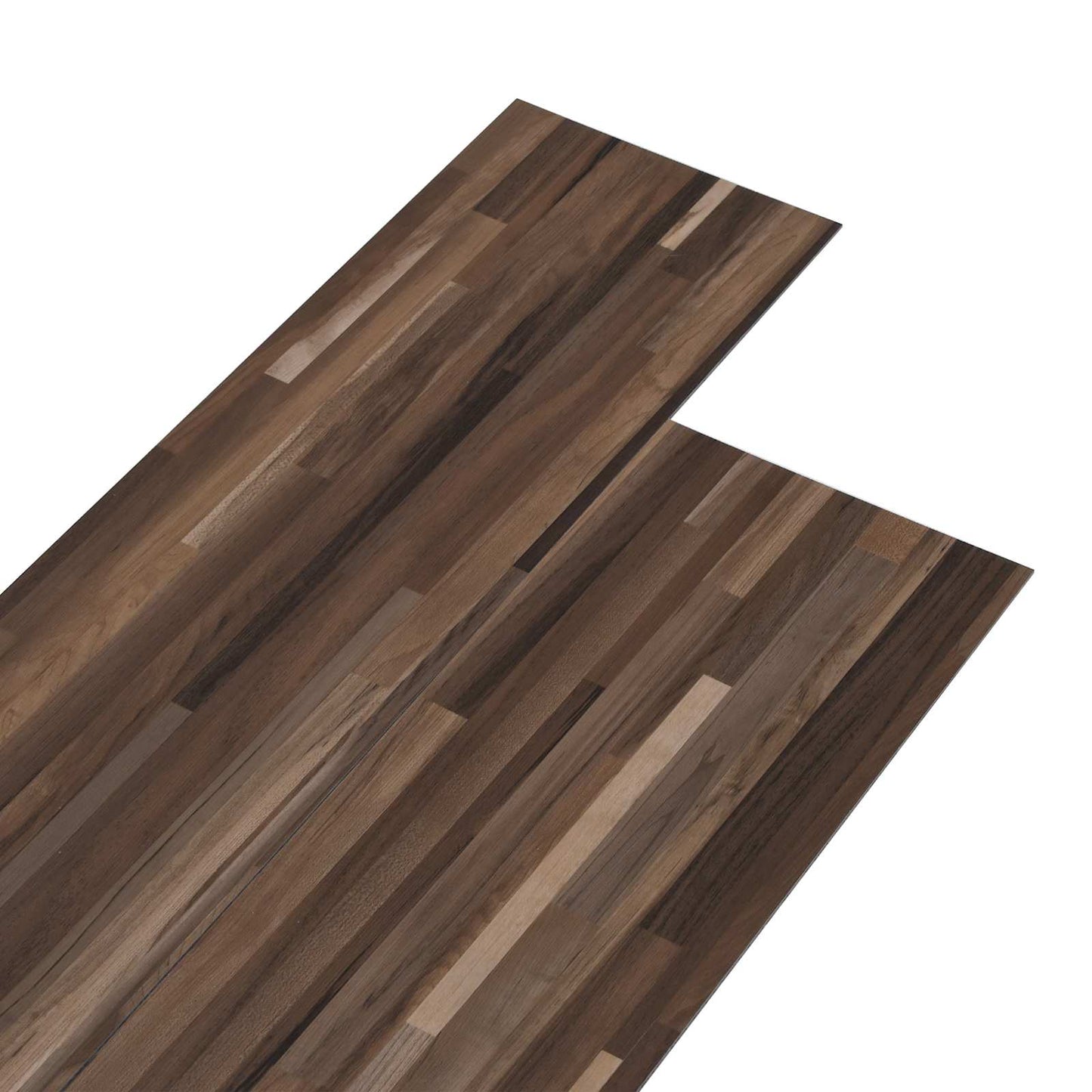 Selbstklebende PVC-Bodenplanken Gestreiftes Braun 30,5 x 61 cm