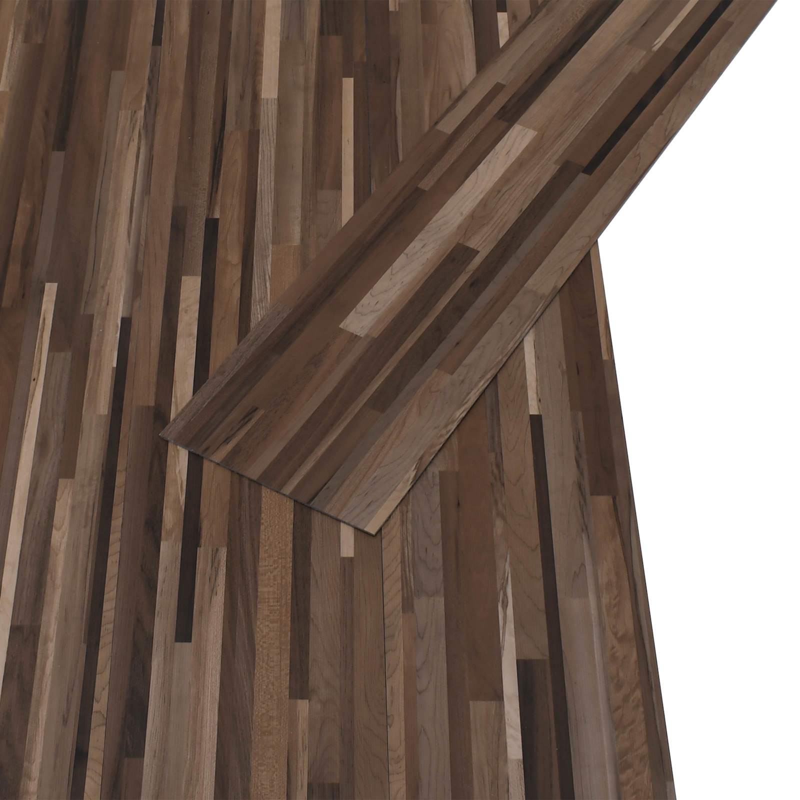 Selbstklebende PVC-Bodenplanken Gestreiftes Braun 30,5 x 61 cm