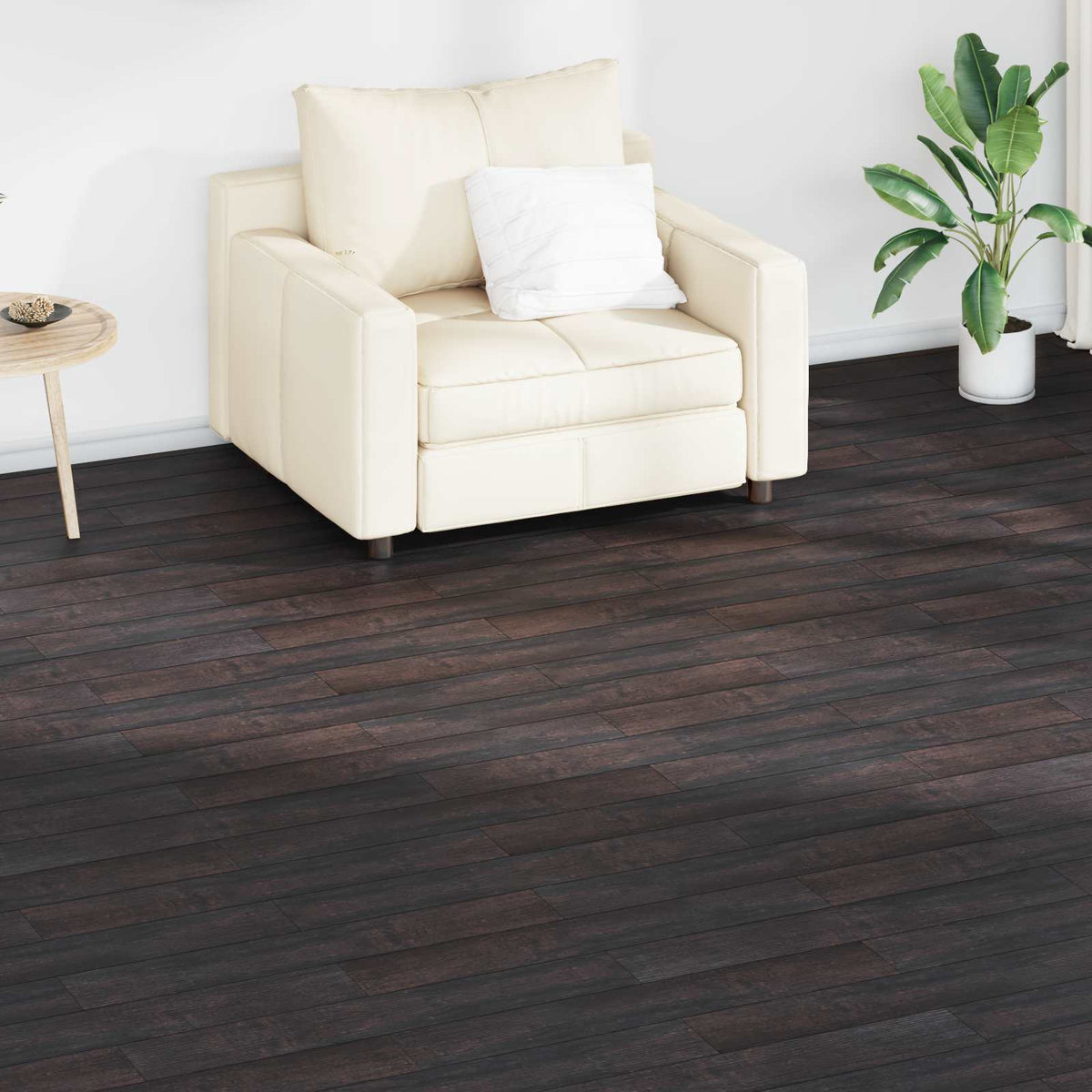 Bodenplanken Dunkelbraun 2,51 m² 18 Stk. PVC