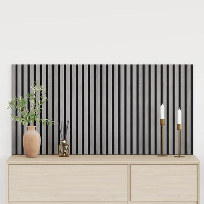 Wandpaneele 2 stk. 60,5 x 60 cm Grau