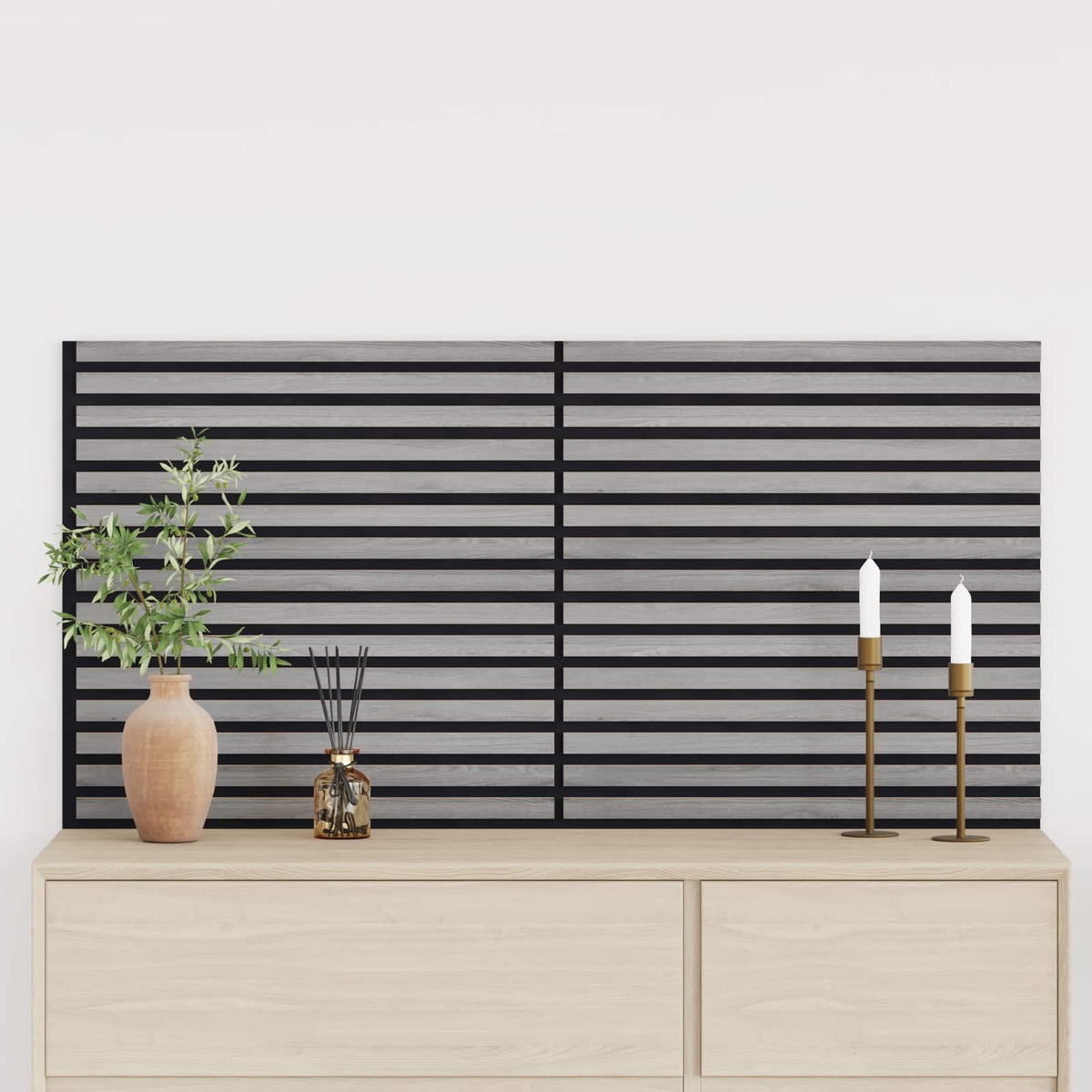 Wandpaneele 2 stk. 60,5 x 60 cm Grau